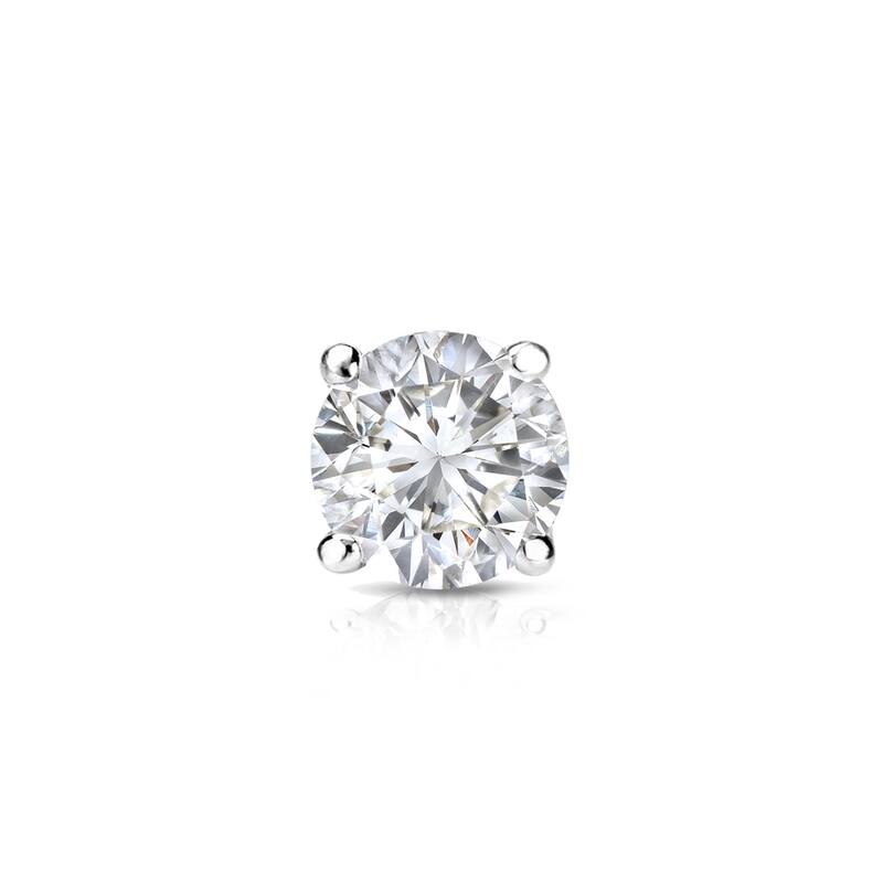 Auriya 14k Gold 1/3ct TDW Round SINGLE STUD (1) Diamond Earring
