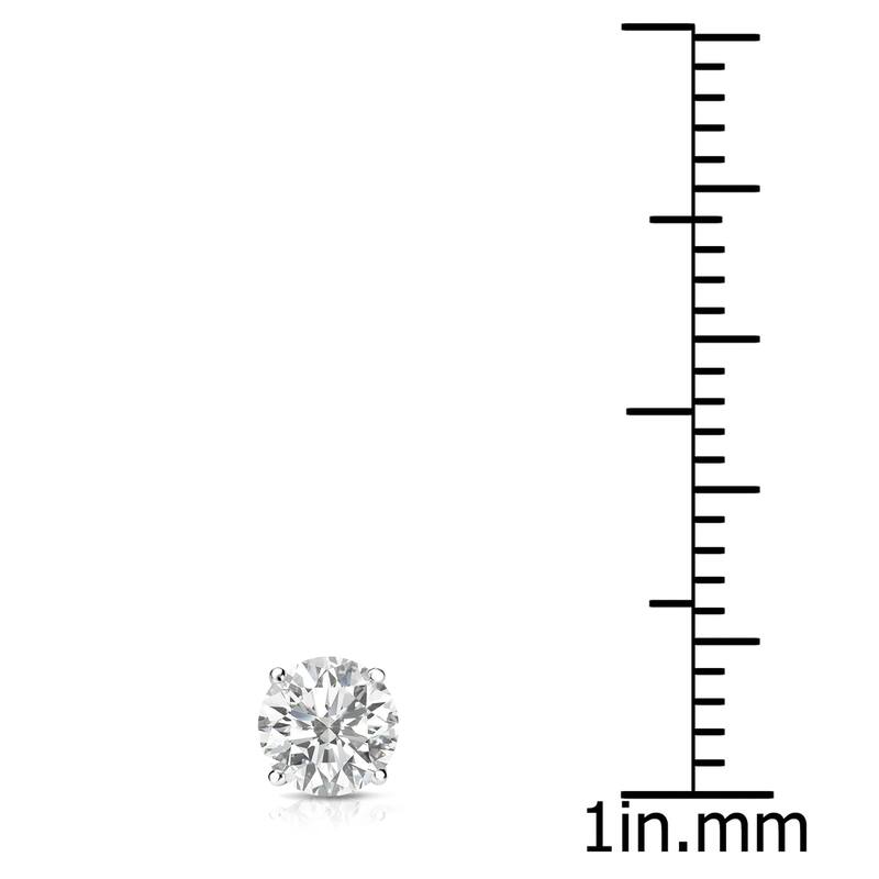 Auriya 14k Gold 1/3ct TDW Round SINGLE STUD (1) Diamond Earring