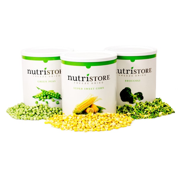 Nutristore Freezedried Veggie 120 Serving Sample Pack Free Shipping