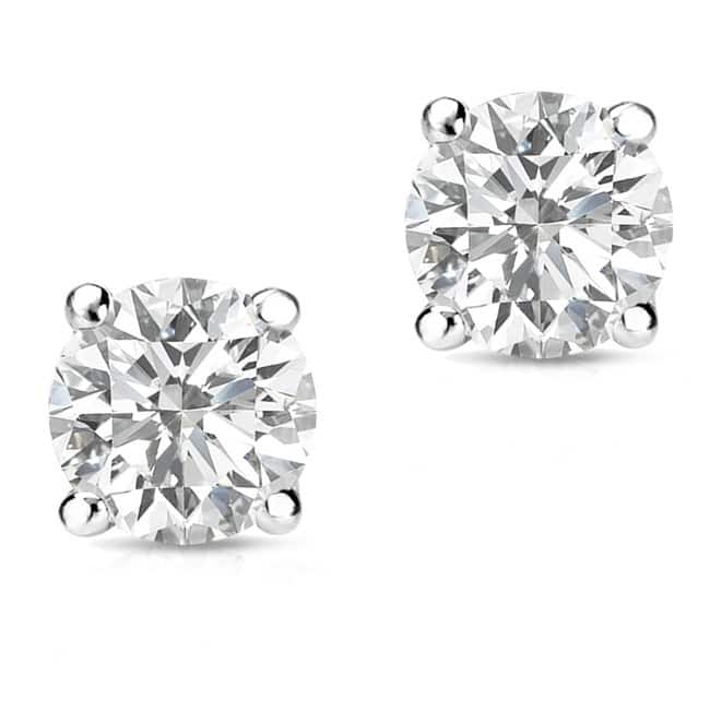 Auriya 14k Gold 1/2ct TDW Round SINGLE STUD (1) Diamond Earring