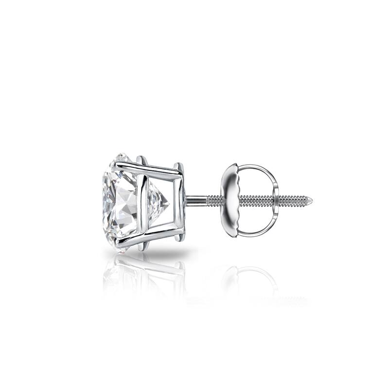 Auriya 14k Gold 3/4ct TDW Round SINGLE STUD (1) Diamond Earring