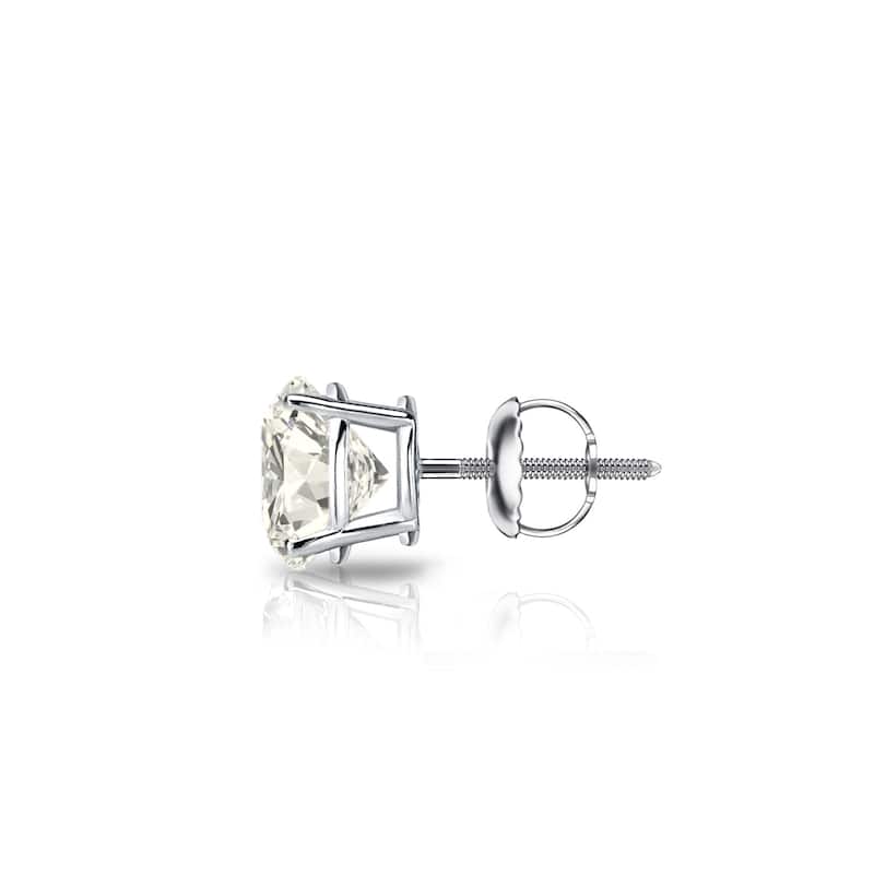 Auriya 1/2ctw Round Diamond SINGLE STUD (1) Earring 14k Gold