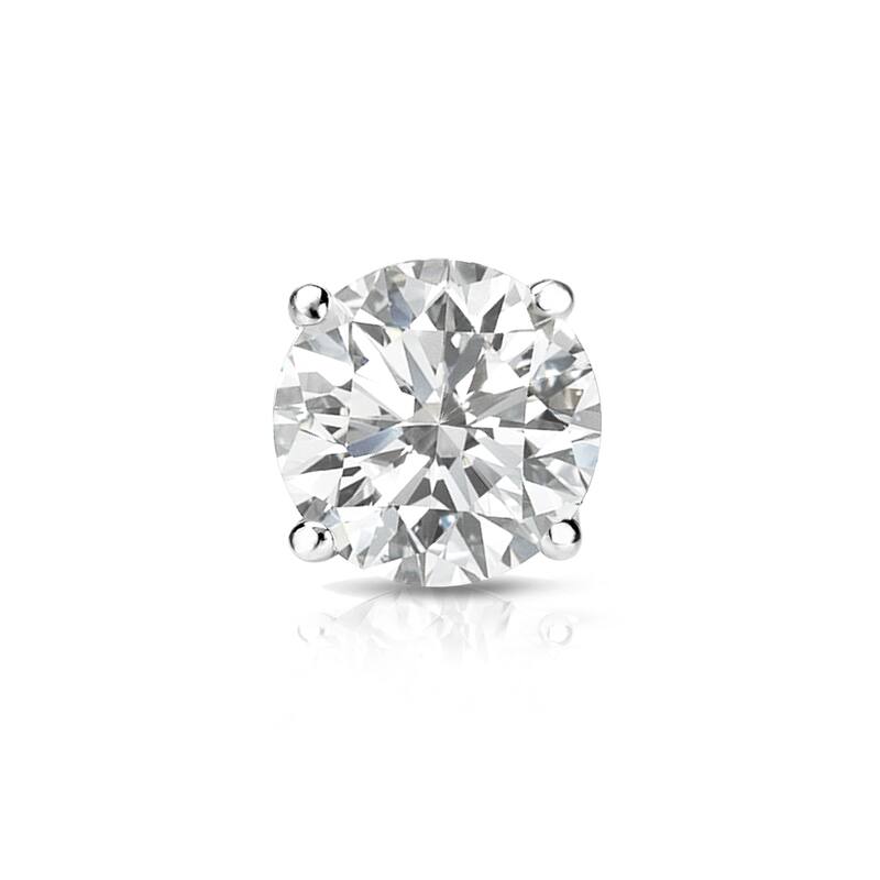 Auriya 14k Gold 3/4ct TDW Round SINGLE STUD (1) Diamond Earring
