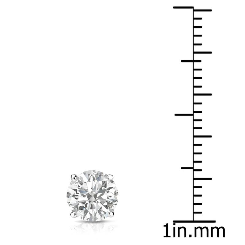 Auriya 14k Gold 3/4ct TDW Round SINGLE STUD (1) Diamond Earring