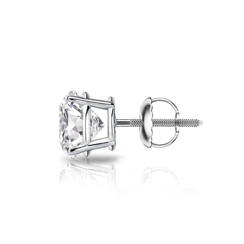 Auriya 1ctw Round Diamond SINGLE STUD (1) Earring 14k Gold