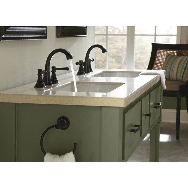 Shop Moen Ashville Widespread Bathroom Faucet 84778mbrb