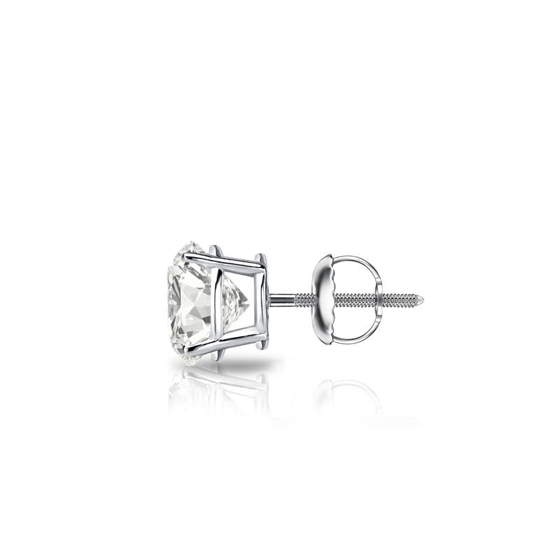 Auriya 14k Gold 1ct TDW Round SINGLE STUD (1) Diamond Earring