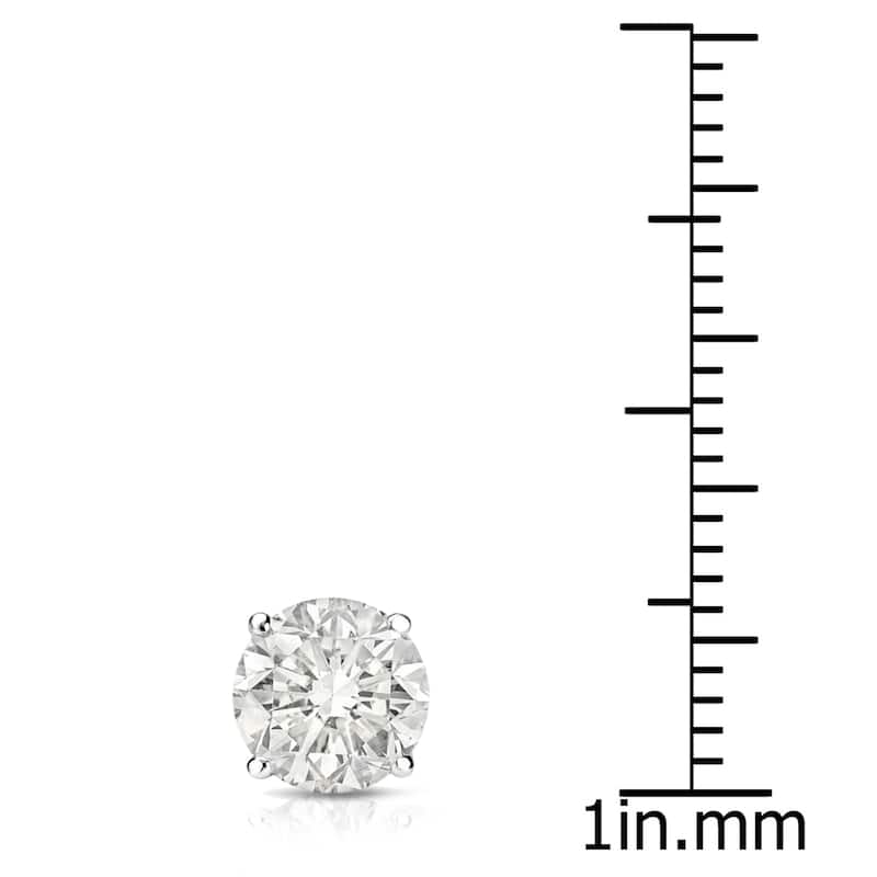 Auriya 14k Gold 1ct TDW Round SINGLE STUD (1) Diamond Earring