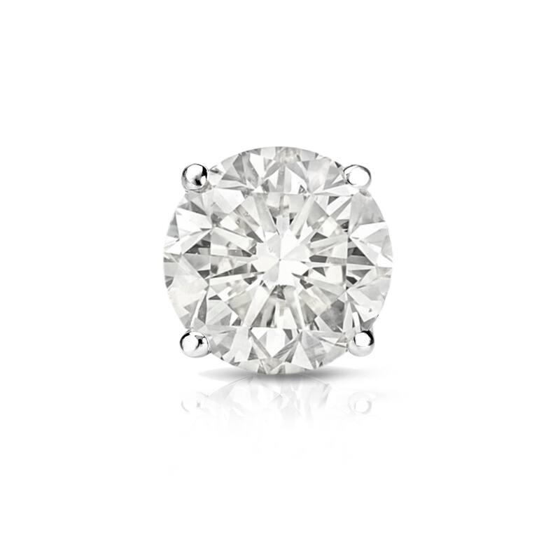 Auriya 14k Gold 1ct TDW Round SINGLE STUD (1) Diamond Earring