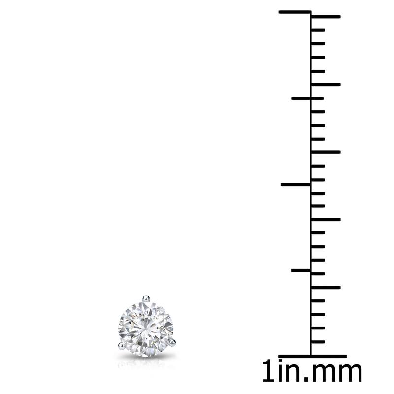 Auriya 14k Gold 1/4ct TDW Round SINGLE STUD (1) Diamond Earring