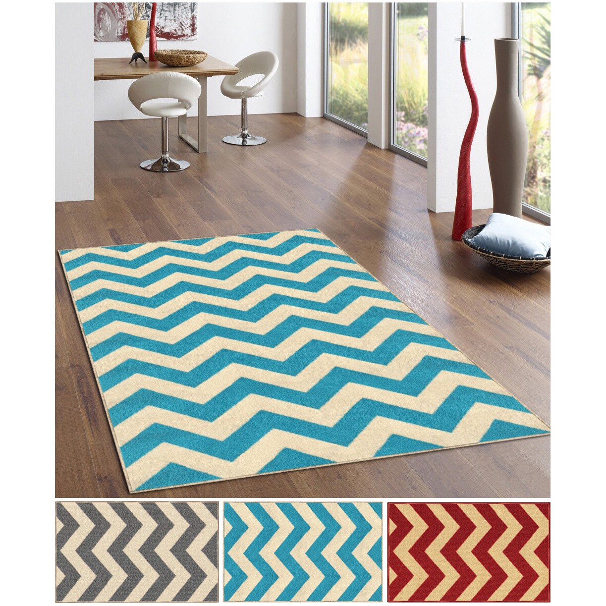 Chevron Zig Zag Non Slip Rubber Backed Area Rug 5 X 6 7 Chevron Zig Zag Non Slip Rubber Backed