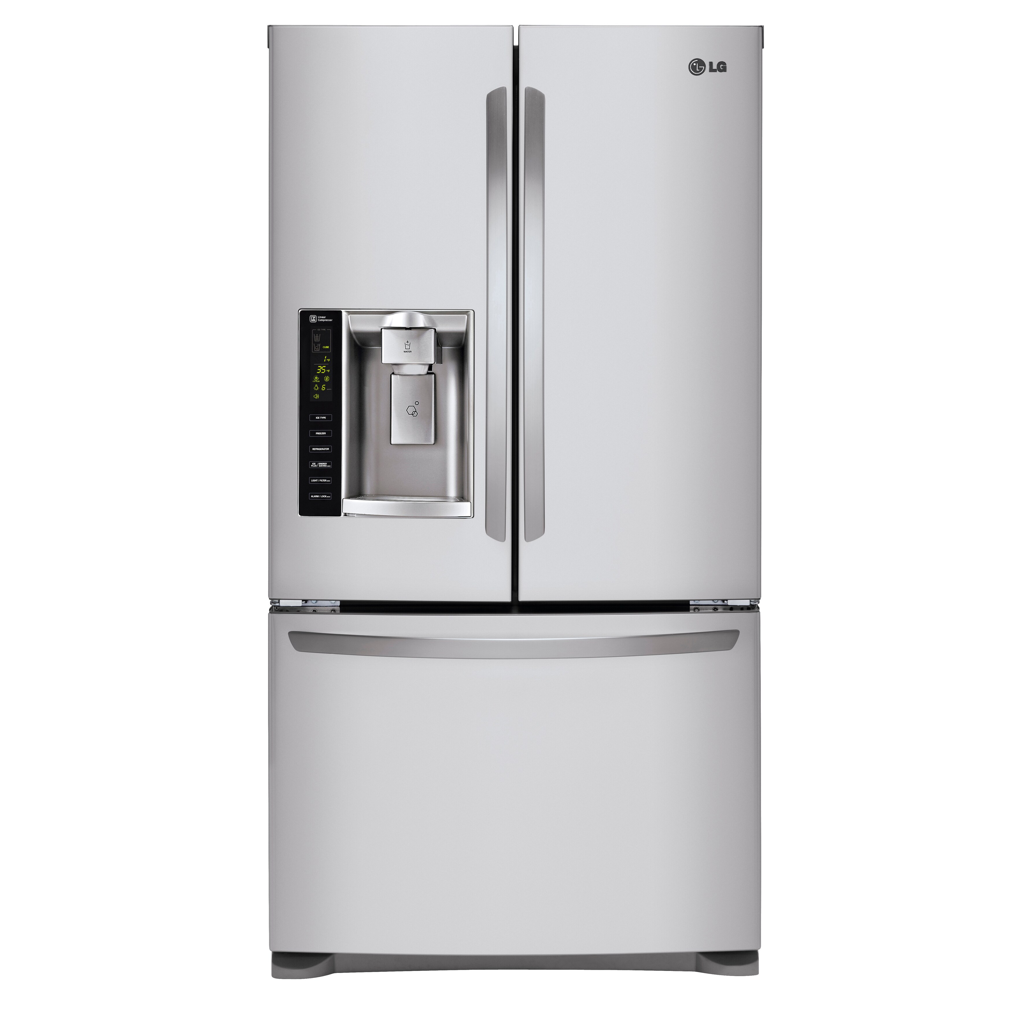 Shop Lg 24 7 Cubic Foot 36 Inch French Door Refrigerator Free