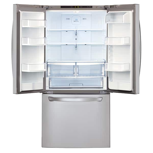 Shop Lg 33 Inch 21 6 Cubic Foot French Door Refrigerator