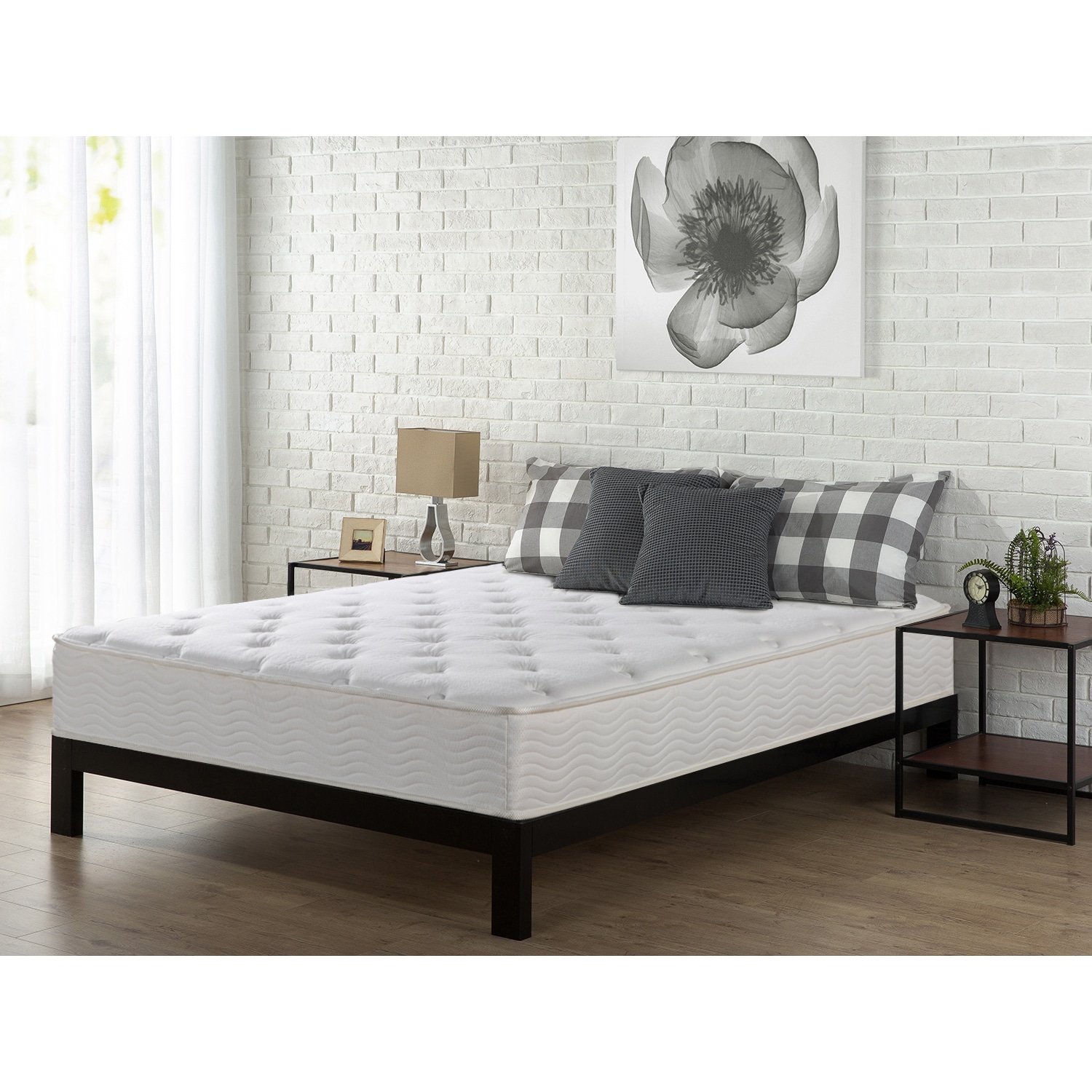 Shop Priage 10 Inch Queen Size Tight Top Spring Mattress Free Shipping Today