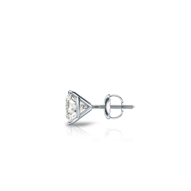 Auriya 1/4ctw Round SINGLE STUD (1) Diamond Earring 14k Gold 3-Prong Martini