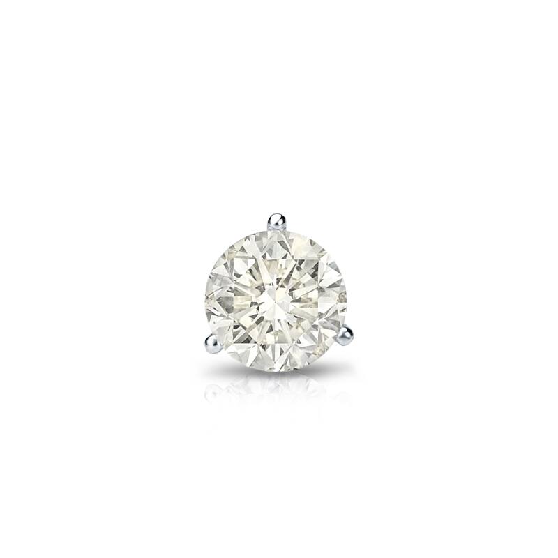 Auriya 14k Gold 1/4ct TDW Round SINGLE STUD (1) Diamond Earring