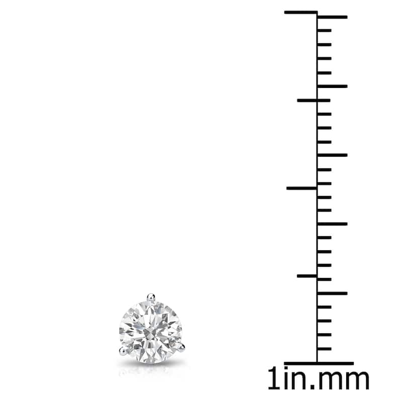 14k Gold 1/3ct TDW Round SINGLE STUD (1) Diamond Earring