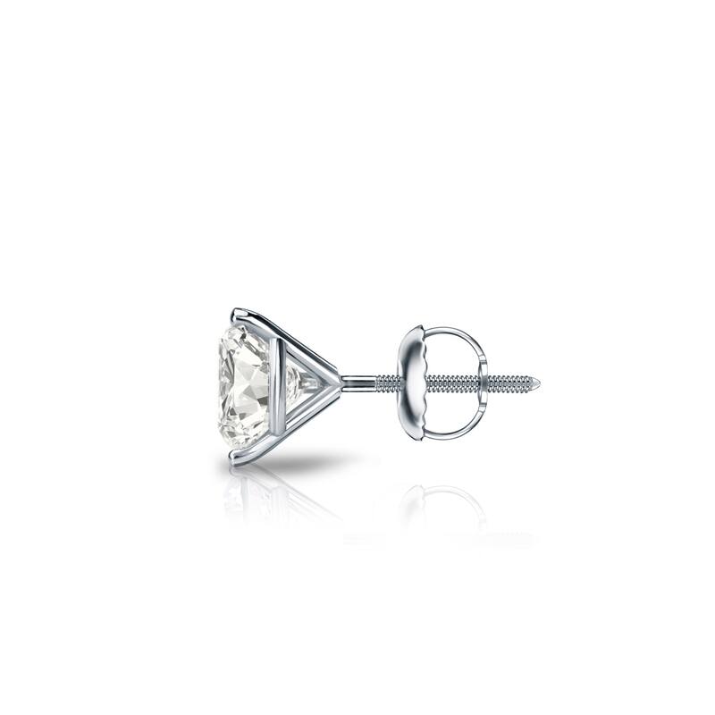 Auriya 14k Gold 1/2ct TDW Round SINGLE STUD (1) Diamond Earring