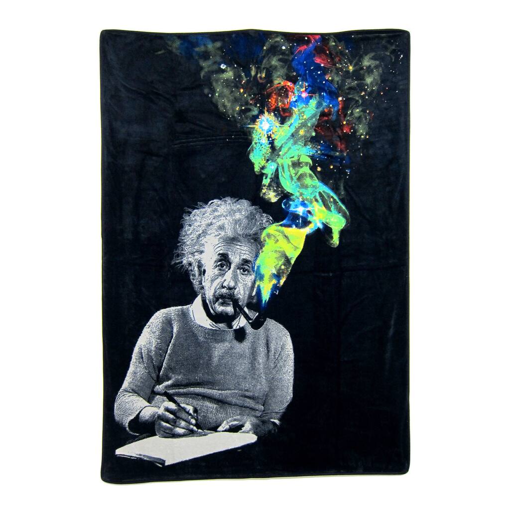 Einstein Pipe Plush Throw