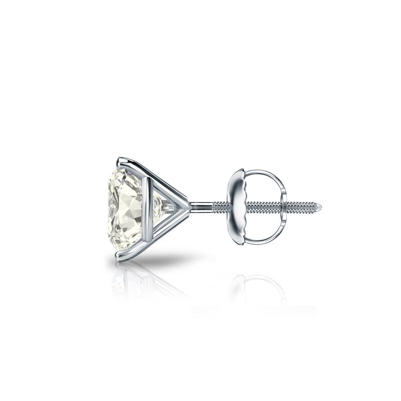 Auriya 14k Gold 3/4ct TDW Round SINGLE STUD (1) Diamond Earring