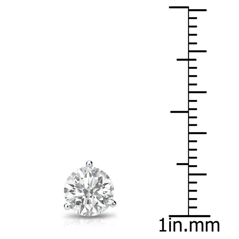 Auriya 14k Gold 3/4ct TDW Round SINGLE STUD (1) Diamond Earring