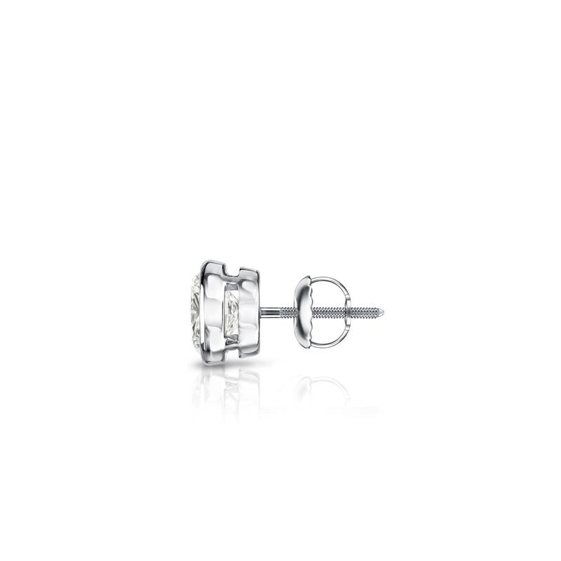 Auriya 1/4ctw Round SINGLE STUD (1) Diamond Earring 14k Gold Bezel-set