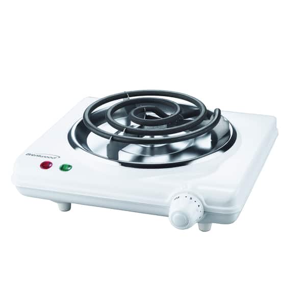 Single Electric Burner Cooktop, White