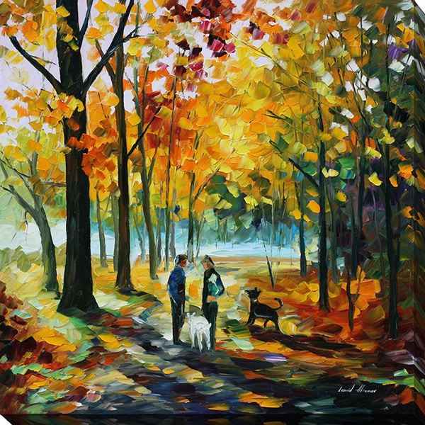 Leonid Afremov 'Couples' Giclee Print Canvas Wall Art Overstock 11486749
