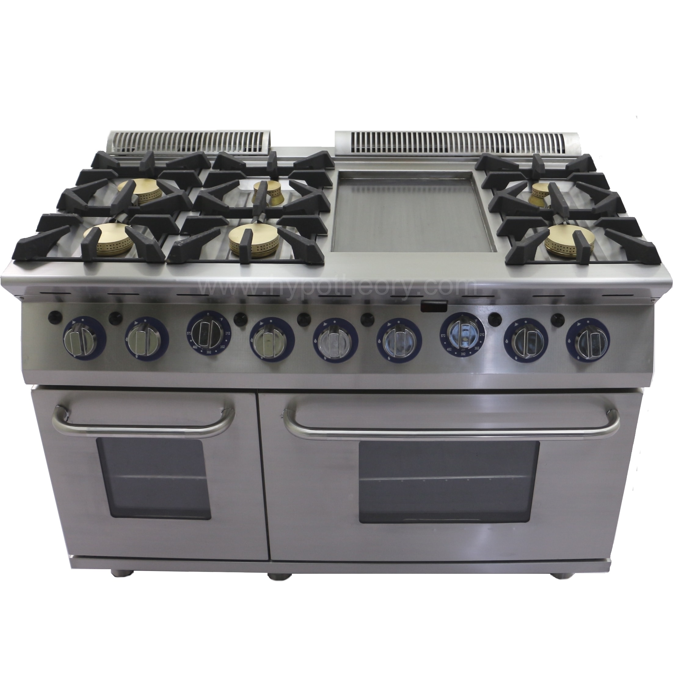 Hypotheory 48 Incch Pro Style 6 Burner Dual Fuel Range With Hypotheory 48 Incch Pro Style 6 Burner