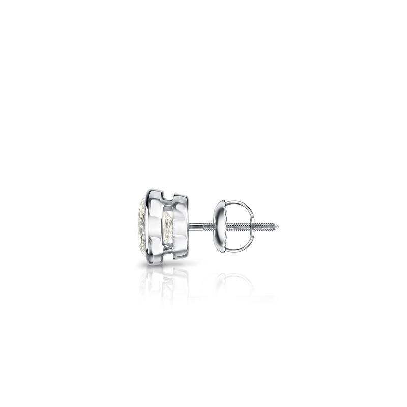 Auriya 1/4ctw Round SINGLE STUD (1) Diamond Earring 14k Gold Bezel-set