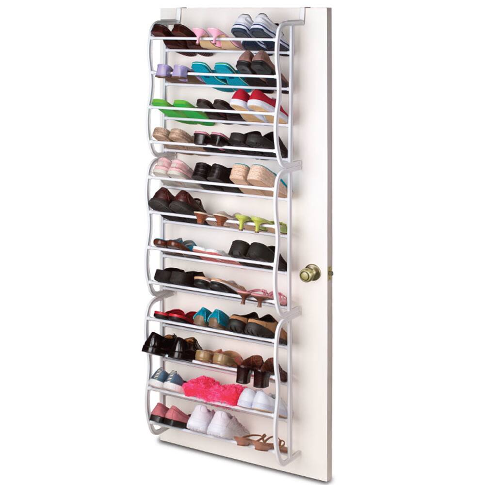 12-Tier Over The Door 36 Pair Shoe Rack
