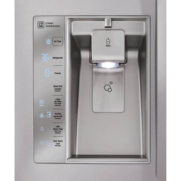 Shop Lg 36 Inch 24 Cubic Foot Counter Depth French Door