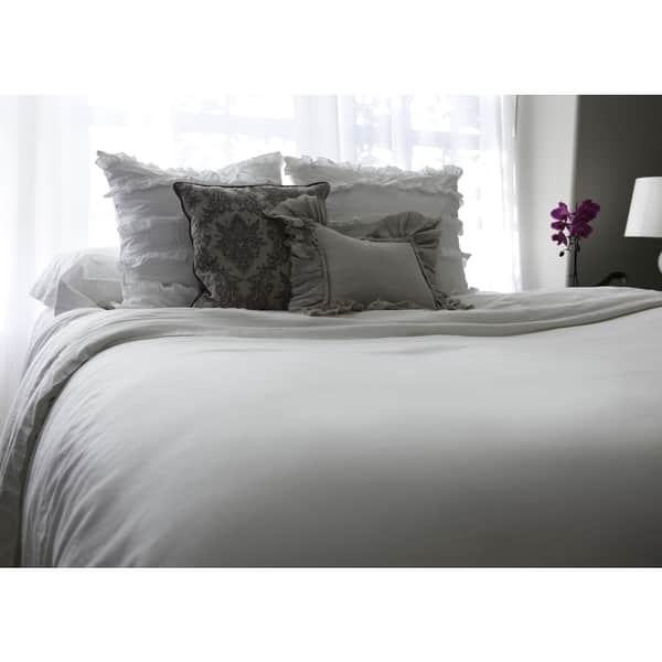 Shop Cozy Earth White Viscose From Bamboo Duvet Cover On Sale