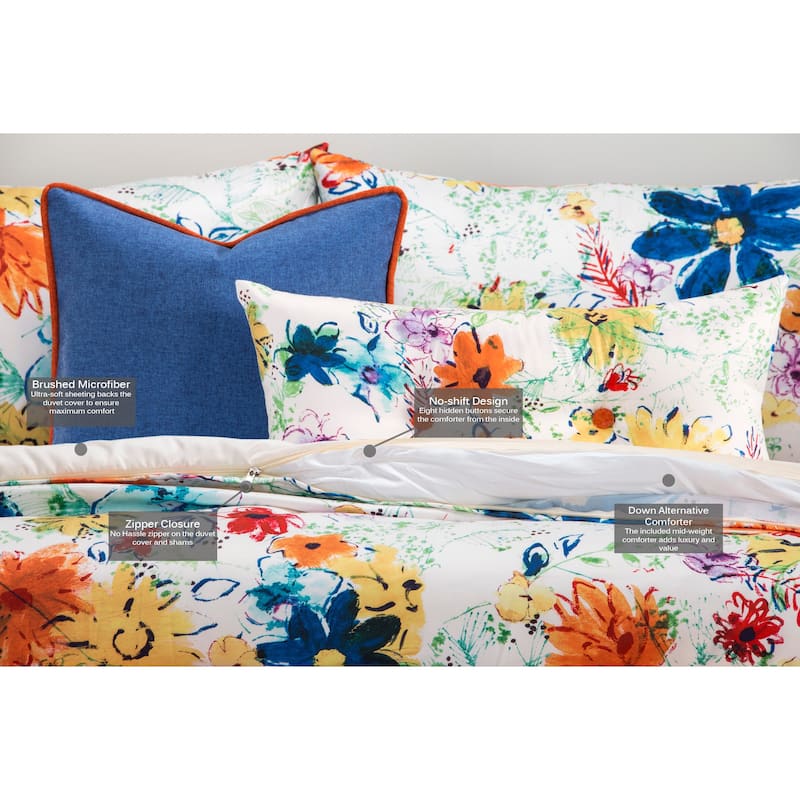 Siscovers Modern Meadow 6-piece Duvet Cover Set