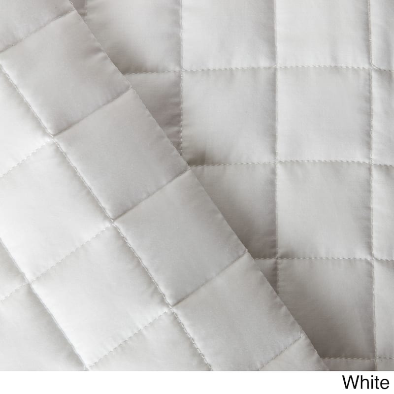 Sensation Cotton Quilt Coverlet - White - Twin
