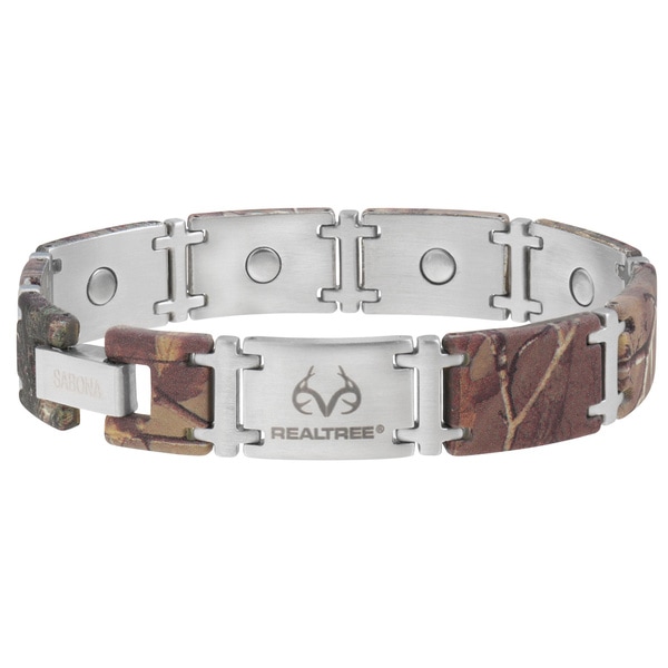 Sabona Realtree Camo Stainless Magnum Magnetic Bracelet Free Sabona Realtree Camo Stainless Magnum Magnetic Bracelet