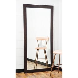 Mid Century Modern Floor Mirror Mirrors For Less Brandtworks Walnut Brown 32 X 71 Inch Tall Rectangular Mirror