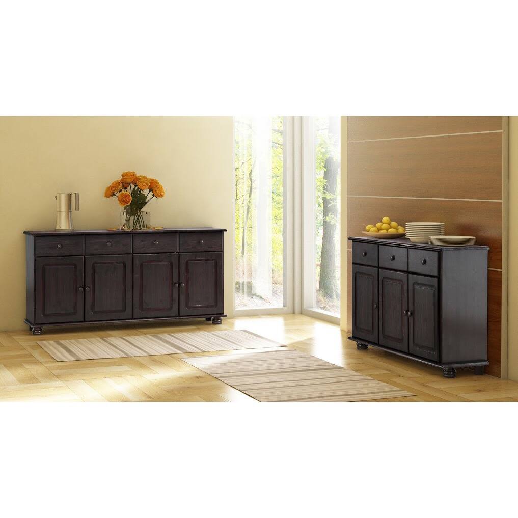 Mette Solid Pine 4-door 3-drawer Sideboard