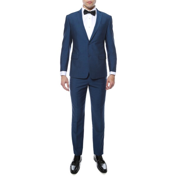 Zonettie Men's Hudson Stunning Slim Fit 2-piece Suit - Free Shipping ...