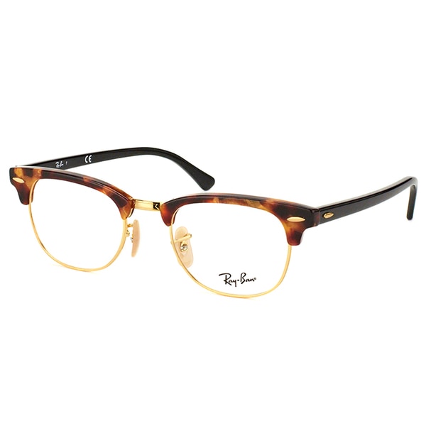 Shop Ray Ban Clubmaster Rx 5154 5494 Brown Havana And Gold