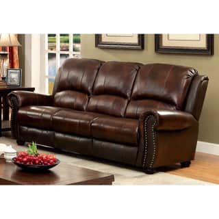 Cabin Lodge Sofas Couches Online At Our Best Furniture Of America Curtis Transitional Leather Sofa
