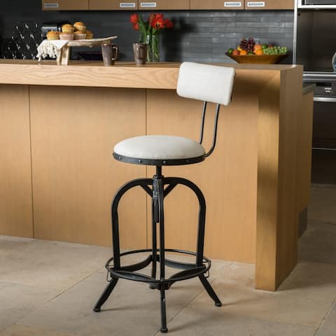 Stirling 29-inch Adjustable Backed Barstool by Christopher Knight Home