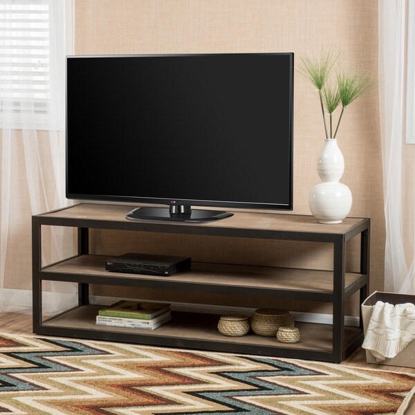 Shop Perth 3Shelf Industrial Entertainment TV Console Stand with Shelf