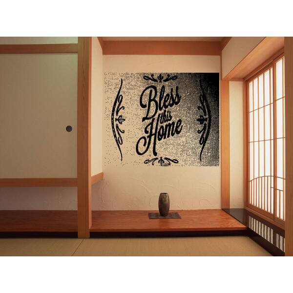 Bless This Home quote Wall Art Sticker Decal Bed Bath & Beyond 11490927