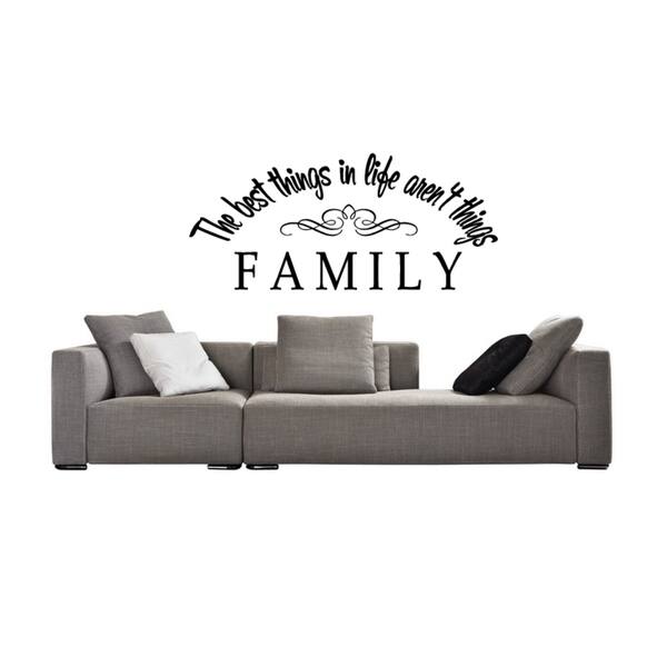 The Best Things in Life Aren't Things Wall Art Sticker Decal