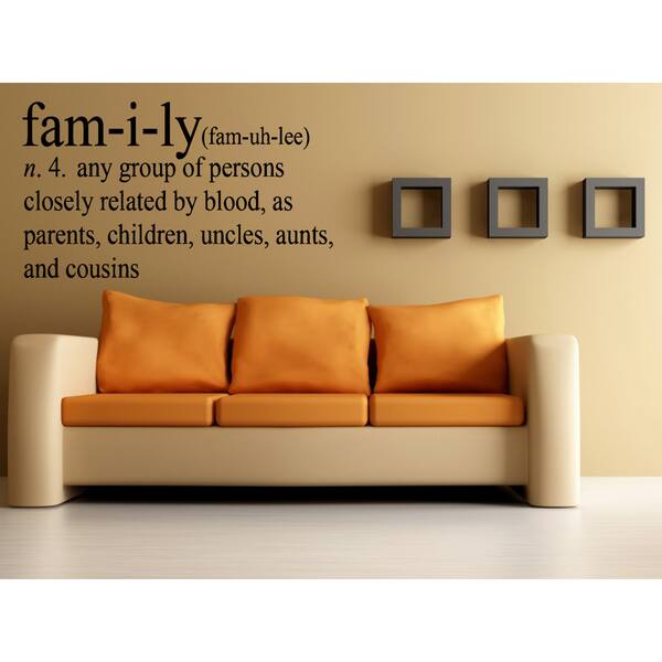 Shop Family Definition Quote Statement Wall Art Sticker Decal Overstock 11492108