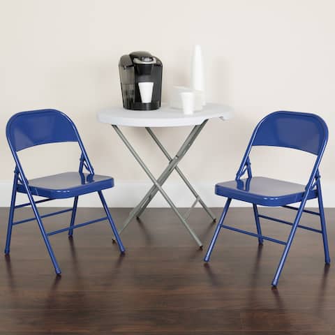 Folding Chairs Clearance Liquidation Online At Hercules Colorburst Series Triple Braced Double Hinged Metal Folding Chair