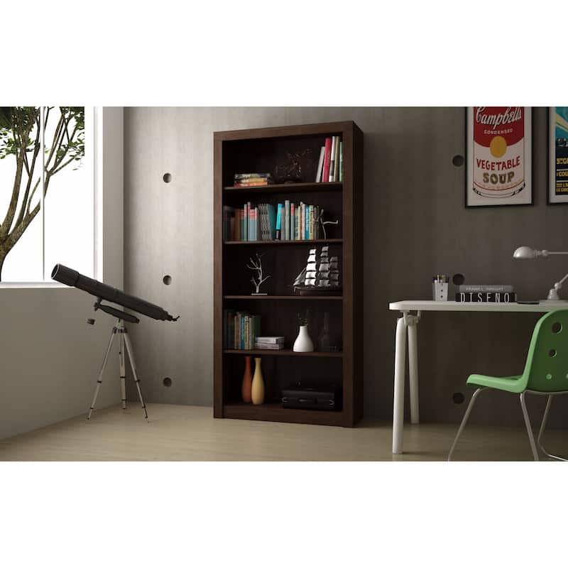 Manhattan Comfort Classic Olinda Bookcase 1.0 with 5-Shelves
