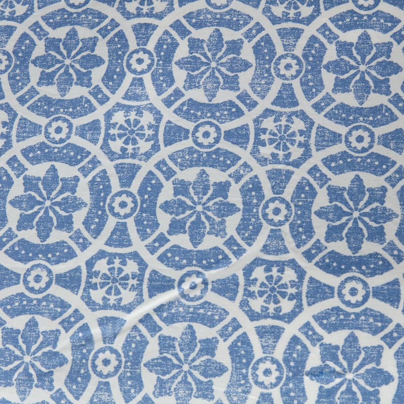 Mosaic Blue Print Duvet Cover Set