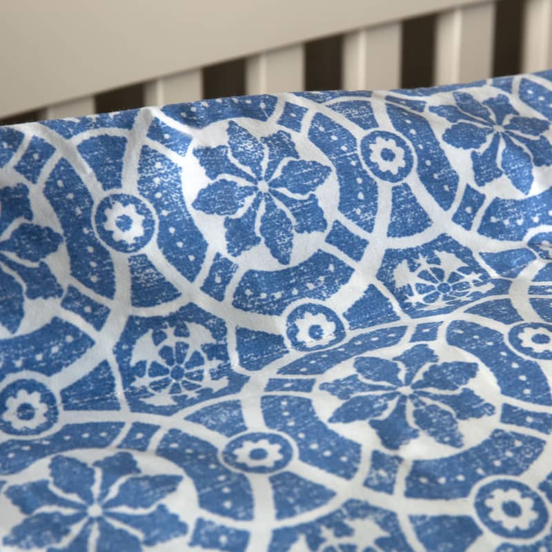 Mosaic Blue Print Duvet Cover Set On Sale Bed Bath & Beyond 11497706
